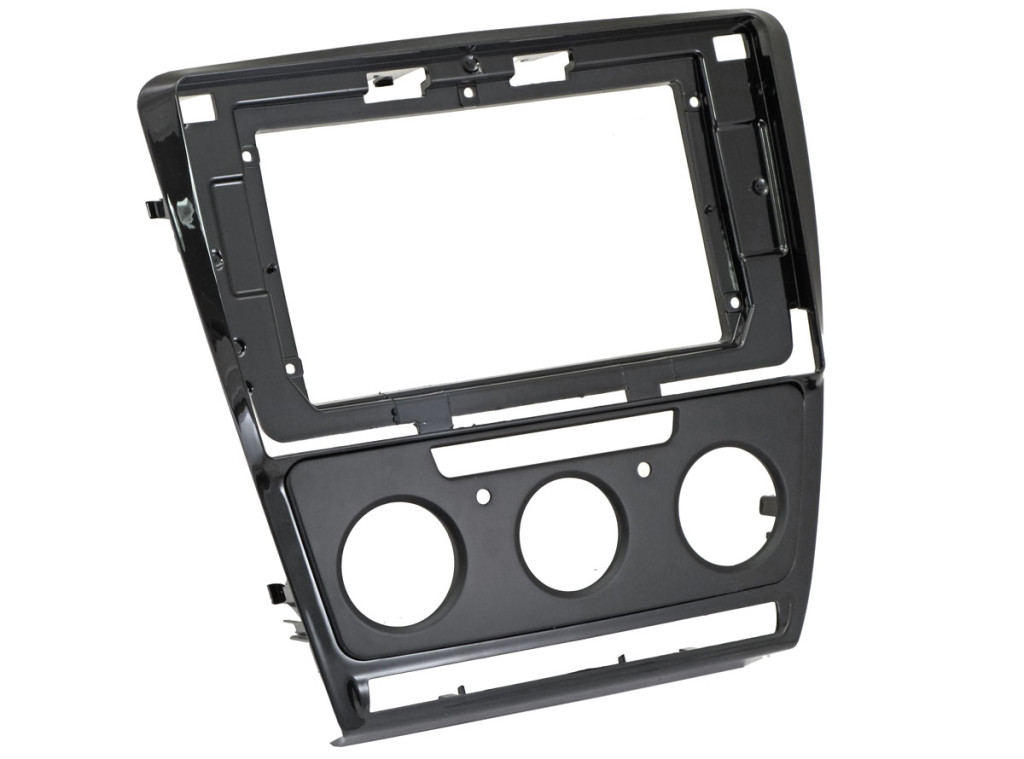 Рамка для UMS  SKODA Octavia 2004-2013 (A5) (Auto AC/manual AC), 10" (тип1, 2 вставки)