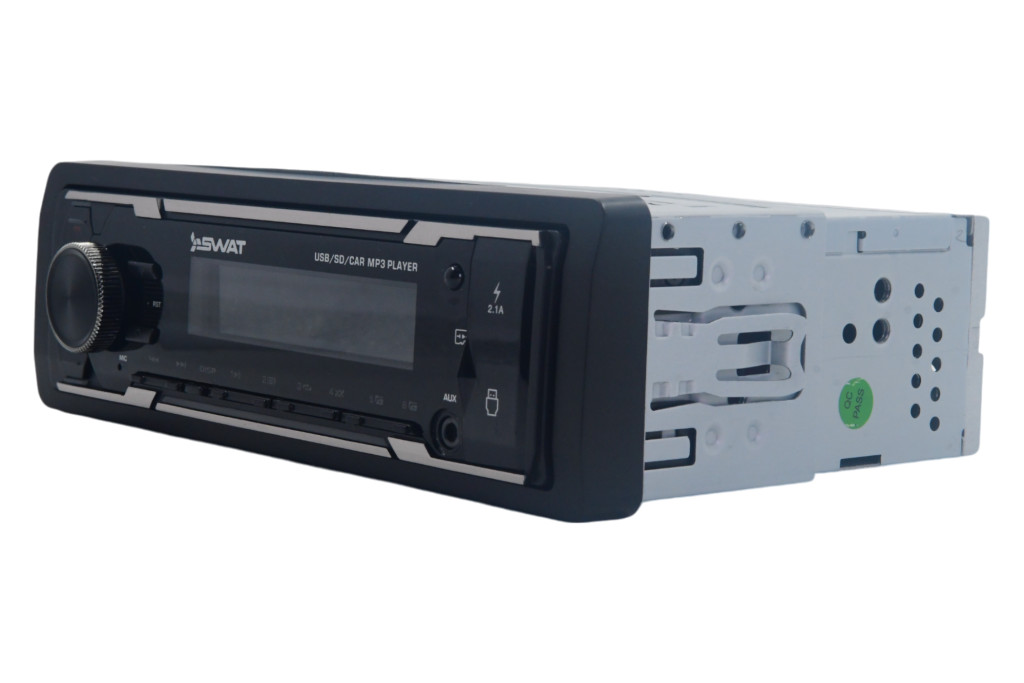 SWAT WX-2102UB/Автомобильный 1 din медиа-ресивер 4х50 Вт, MP3, USB, SD, BT мультицветная подсветка 