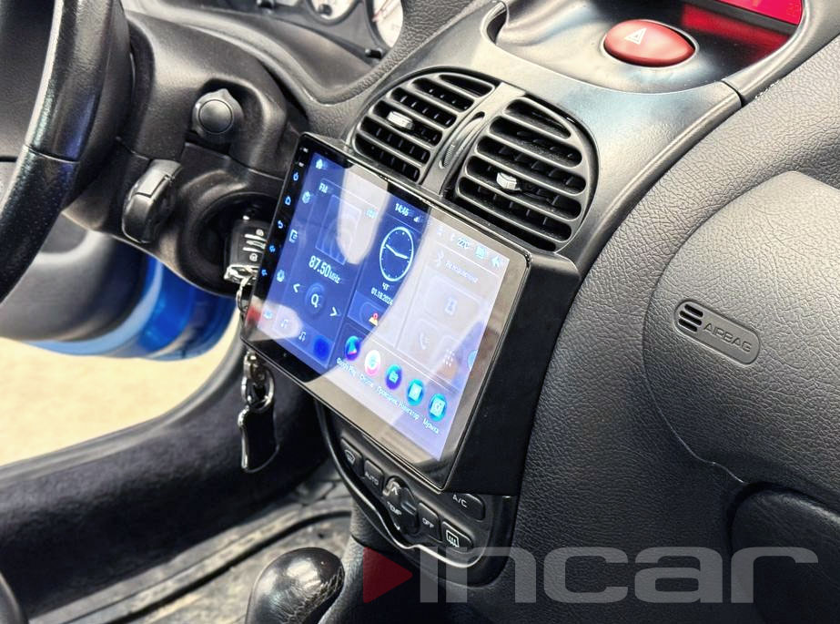 Рамка для UMS  PEUGEOT 206 (тип1 консоль), 9"