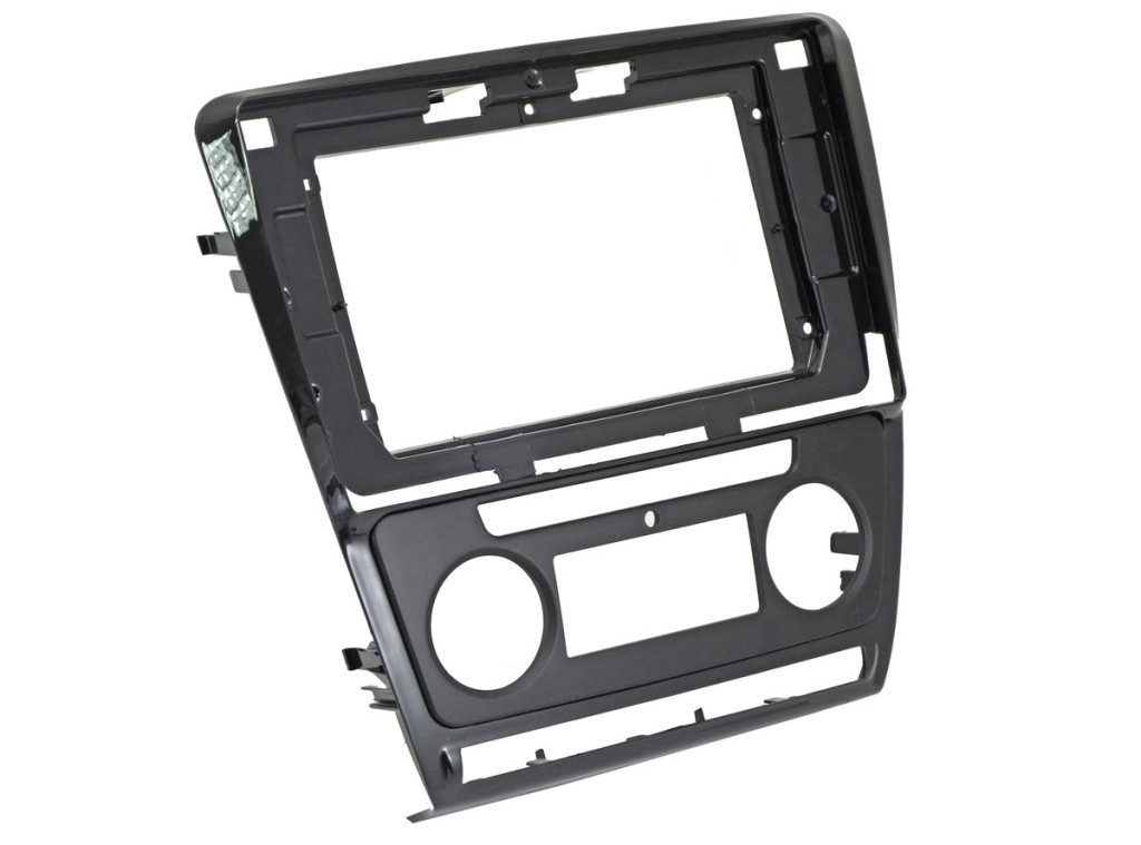 Рамка для UMS  SKODA Octavia 2004-2013 (A5) (Auto AC/manual AC), 10" (тип1, 2 вставки)