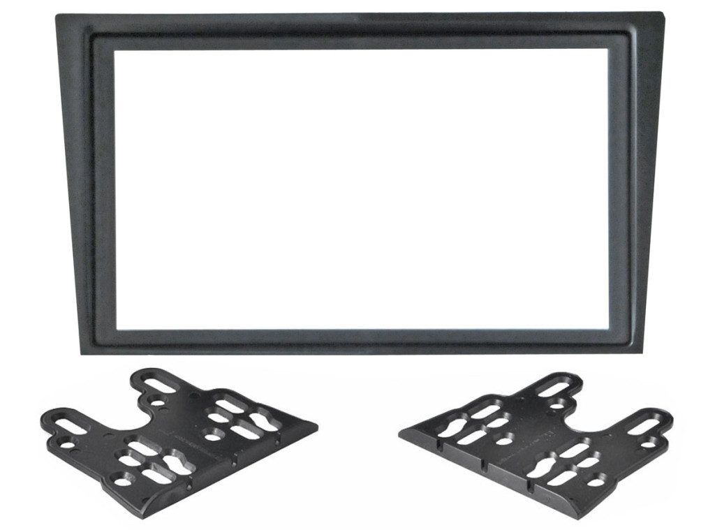 Рамка  OPEL Astra H 04-08 2din BLACK (крепеж)
