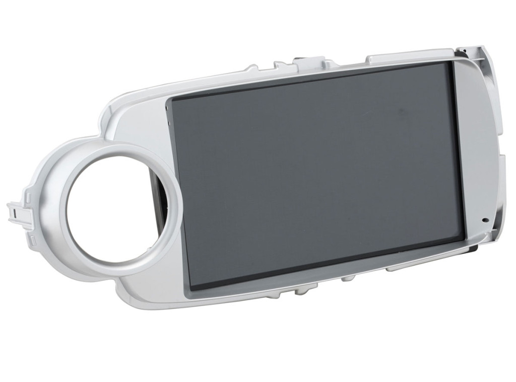 Рамка для UMS  TOYOTA Yaris 2010-2014, 9" Silver
