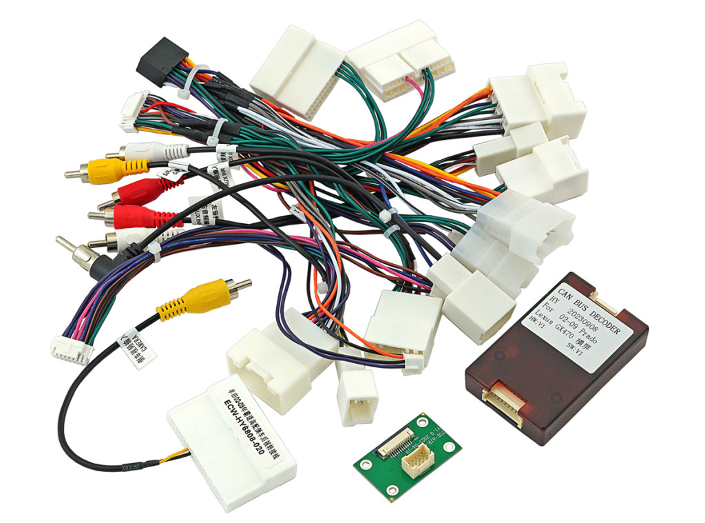 Рамка для UMS  TOYOTA Land Cruiser Prado-120, LEXUS GX470, 9" (тип4 Original style) для авто с оригинальным дисплеем, провода в компл