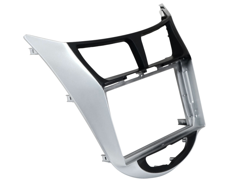 Рамка для UMS  HYUNDAI Solaris 2011-2017, 9" BLACK/SILVER