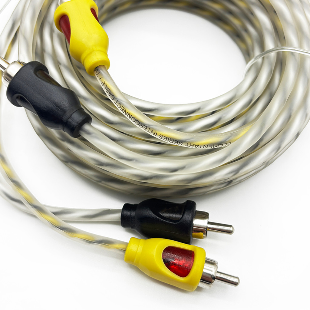 SWAT SIE-250 межблочный кабель 2RCA-2RCA, 5.0 метров, витая пара, медь