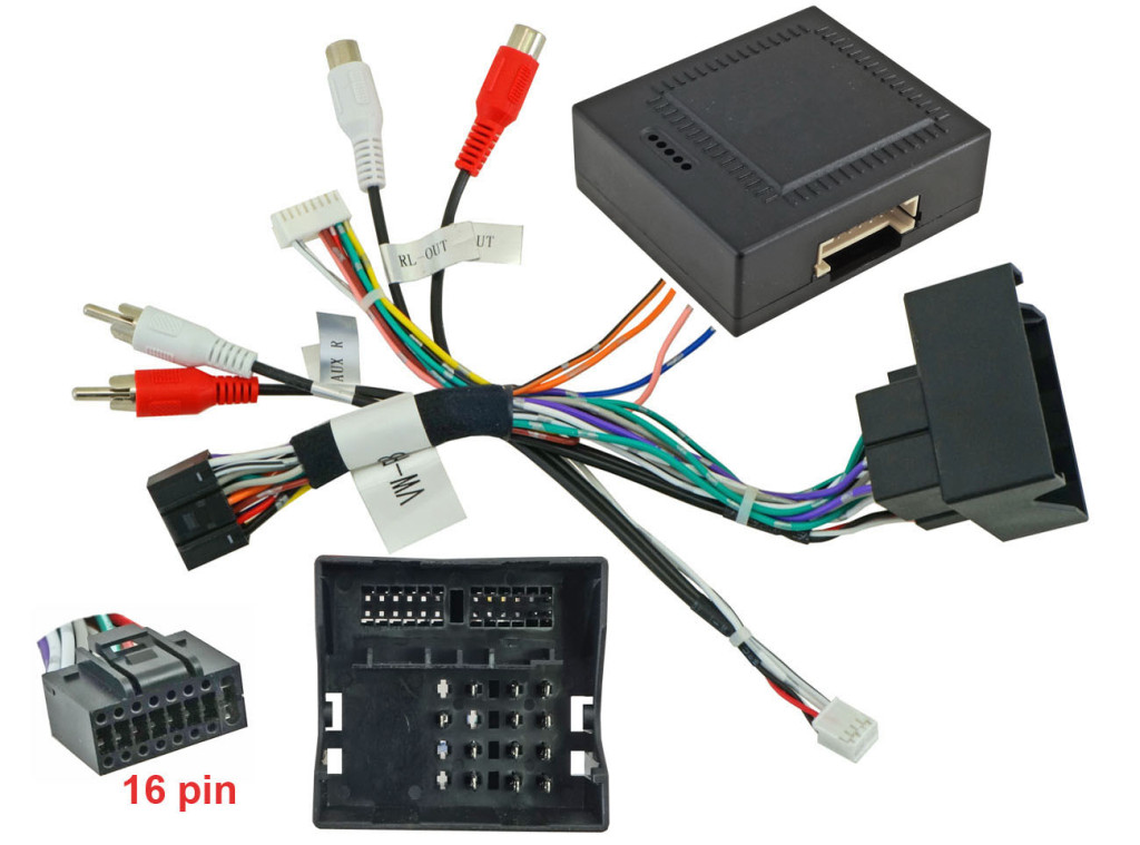 UMS-провод VW Golf6, B7, SKODA Octavia A5 белый/мультицветный MFD-дисплей (CAN-модуль)