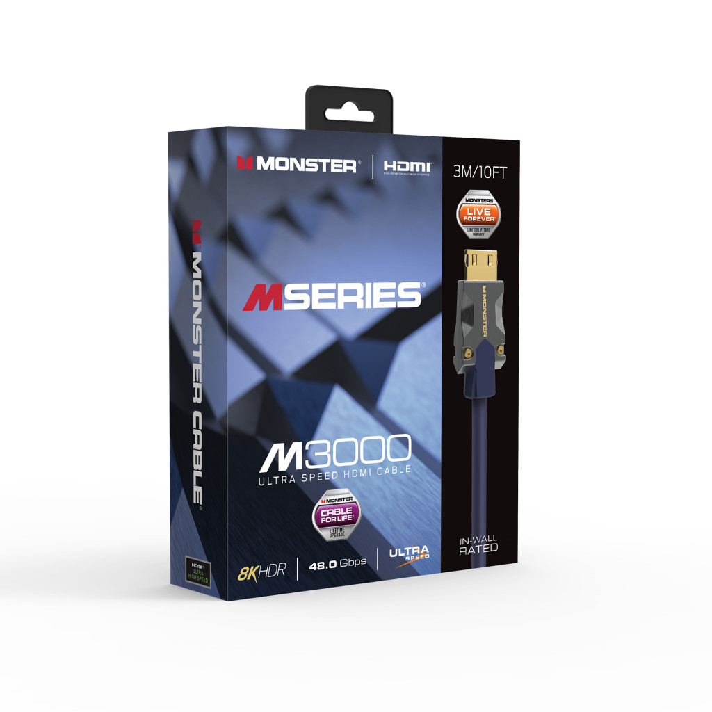 Monster Cable Mseries M3000, HDMI кабель, 8K, UHS, 3m