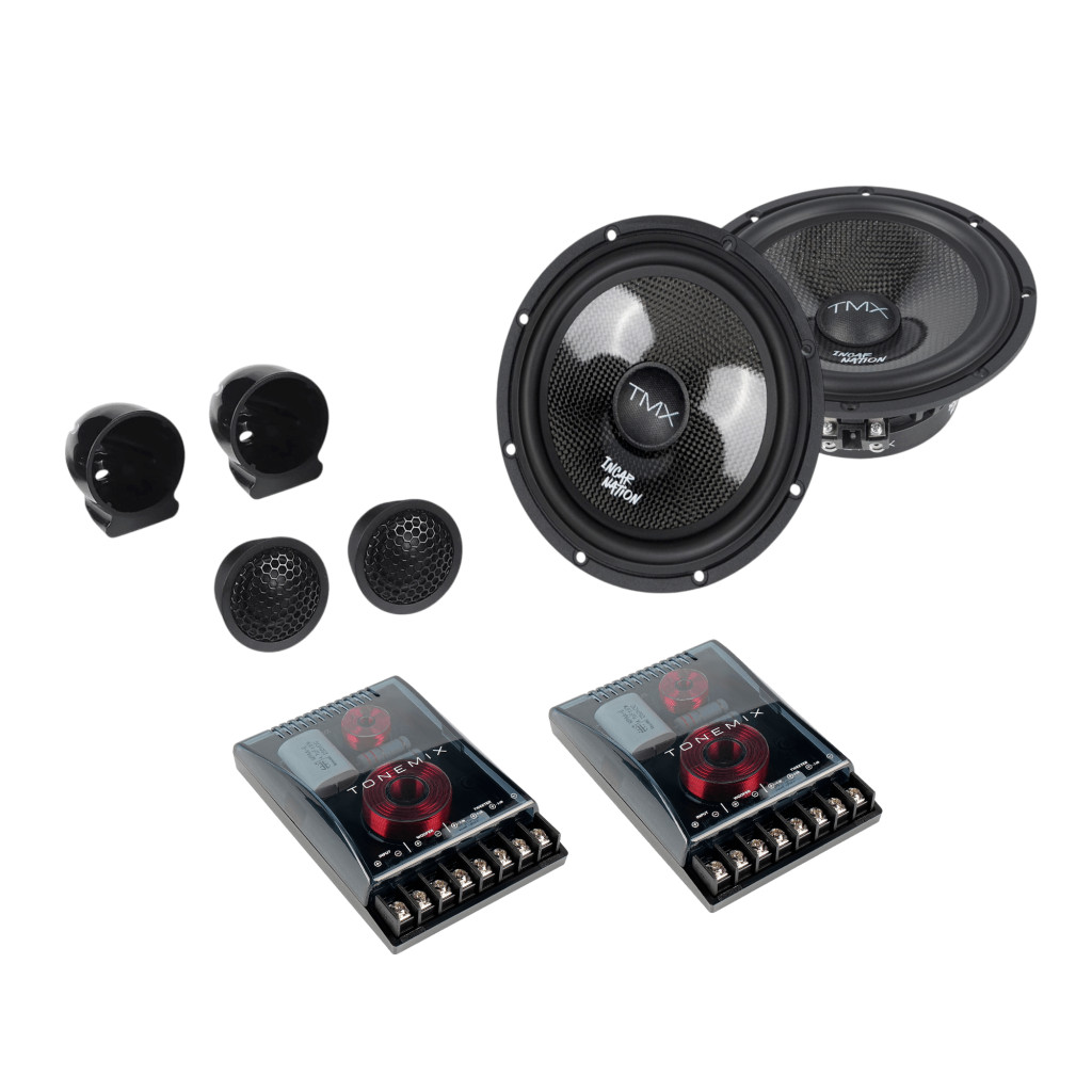 Tonemix ICN-6.2P / 2-x полосная компонентная акустика, НЧ/СЧ-динамик 6,5" (165 мм), ВЧ-динамик 1,06" (27 мм) шелк, RMS 120 Вт, 4 Ом