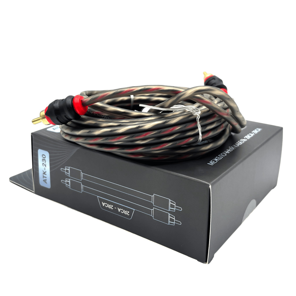 Tonemix ATK-230 межблочный кабель 2RCA-2RCA, 3.0 метра, витая пара, 1 экран, медь