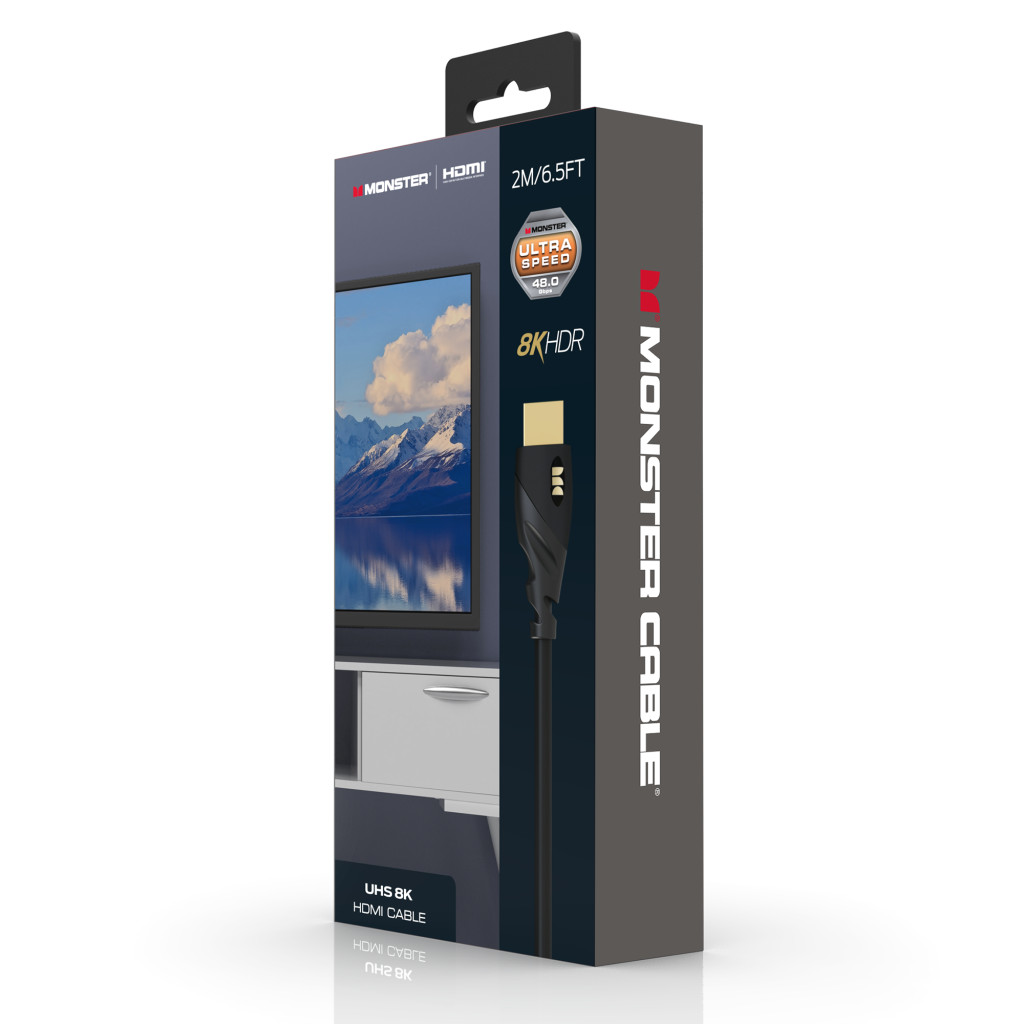 Monster Cable Essentials, HDMI кабель, 8K, UHS, 2m