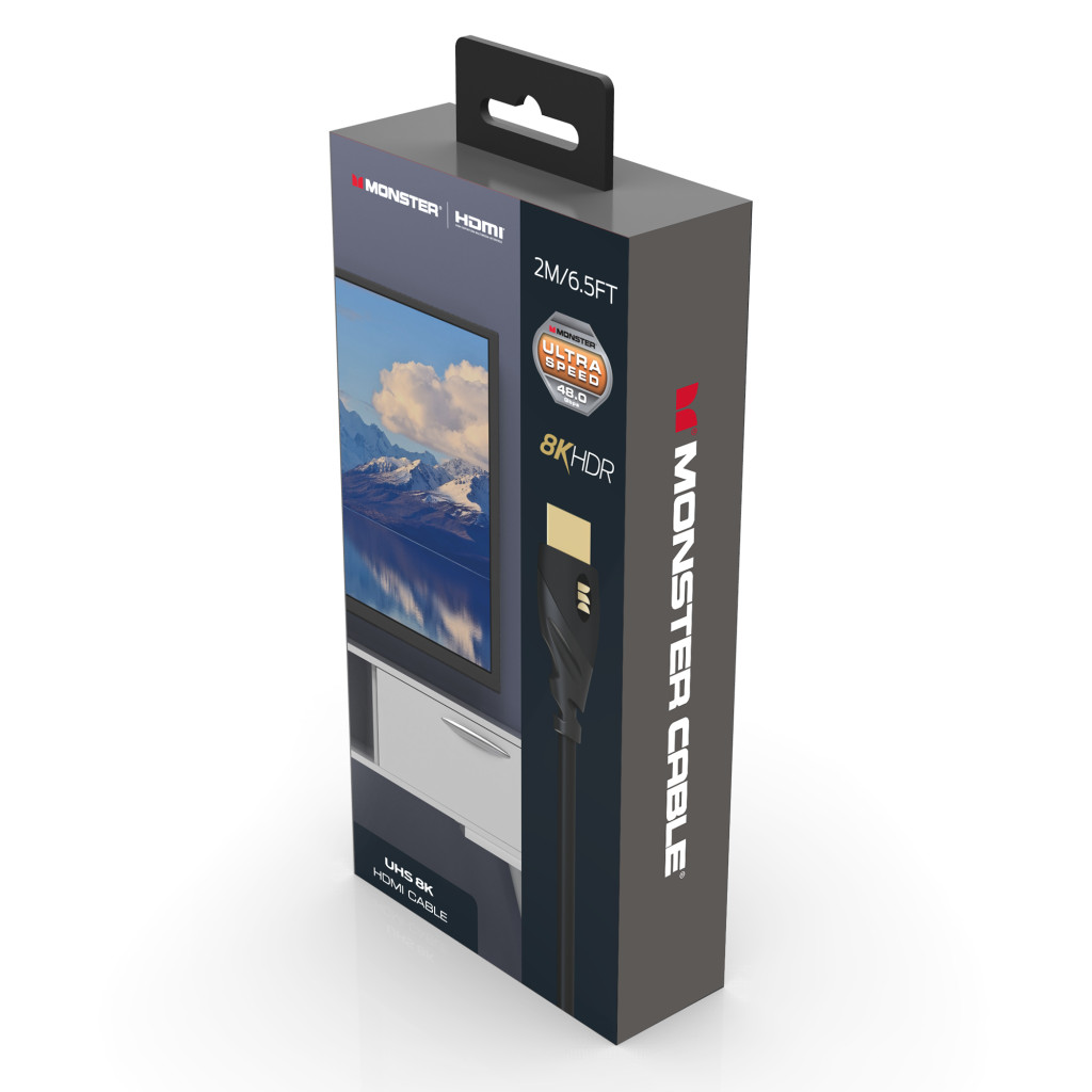 Monster Cable Essentials, HDMI кабель, 8K, UHS, 2m