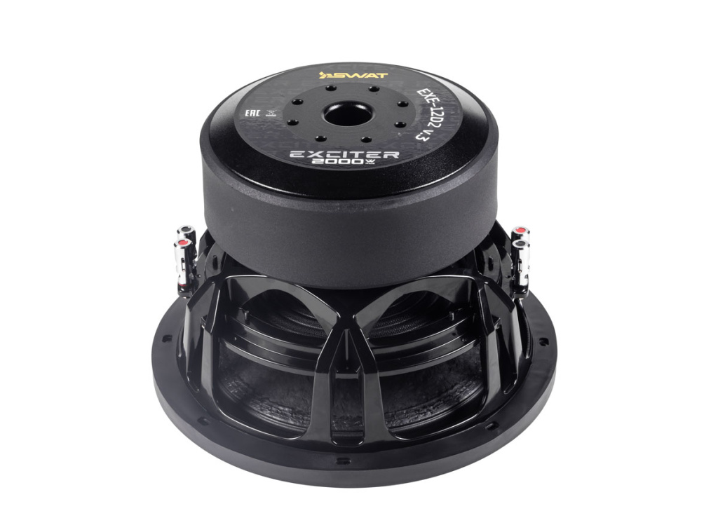 SWAT EXE-12D2 v.3/саб. динамик 12" бескорпусной, 2000  Вт RMS, 2+2 Ом/