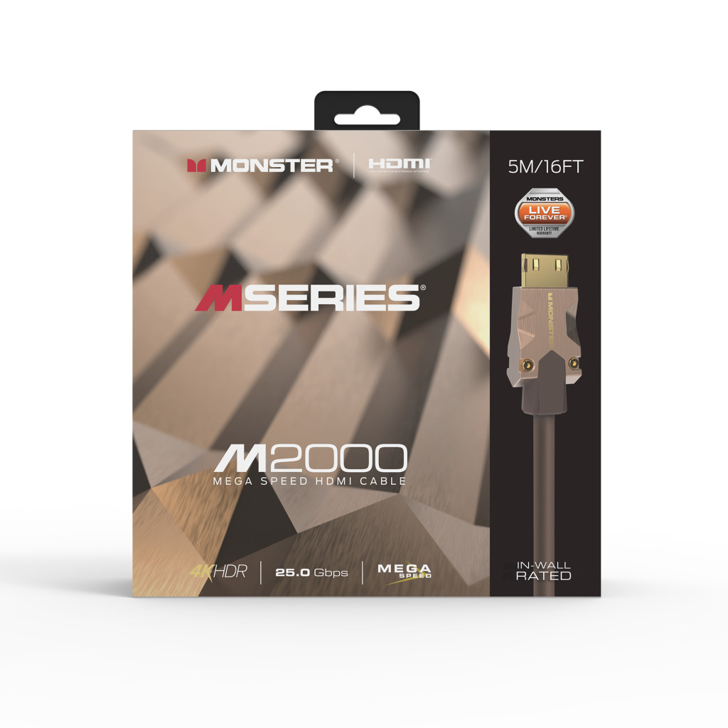 Monster Cable Mseries M2000, HDMI кабель, 4K, UHD, 5m