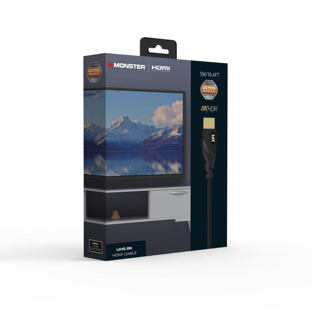 Monster Cable Essentials, HDMI кабель, 8K, UHS, 5m