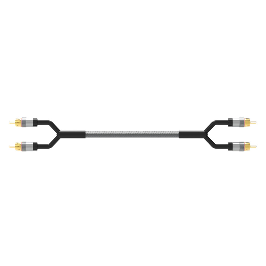 Tonemix ICN-210 межблочный кабель 2RCA-2RCA, 1.0 метр, витая пара, 3 экрана, медь