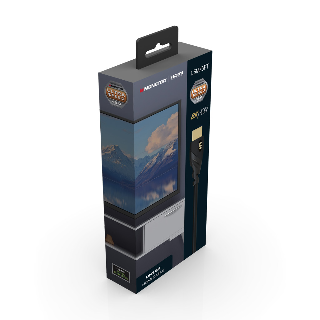 Monster Cable Essentials, HDMI кабель, 8K, UHS, 1.5m