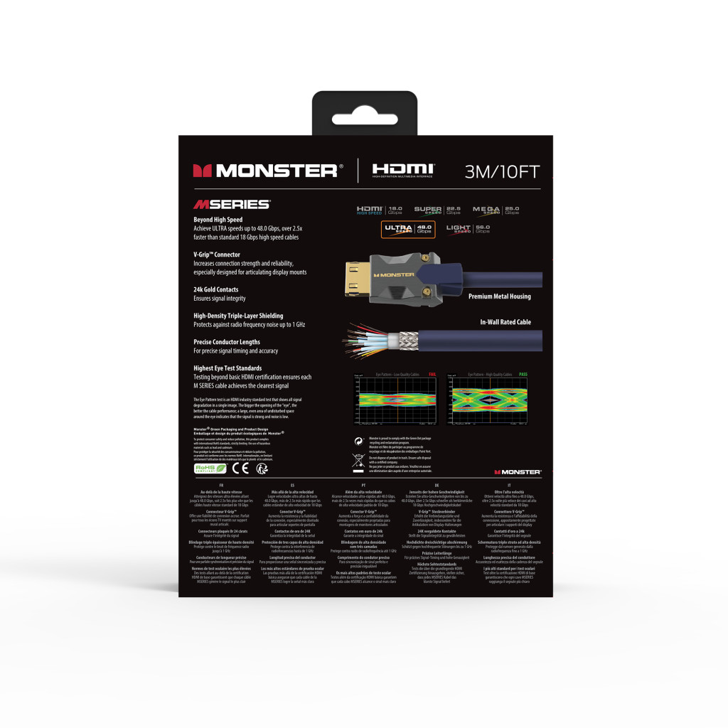 Monster Cable Mseries M3000, HDMI кабель, 8K, UHS, 3m