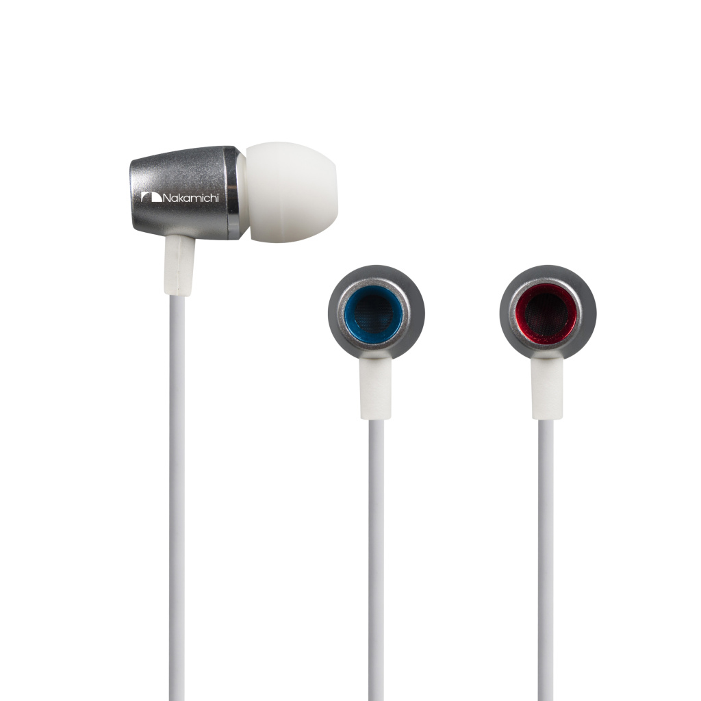 Nakamichi CE300(SL), проводные наушники-гарнитура (серебристый)